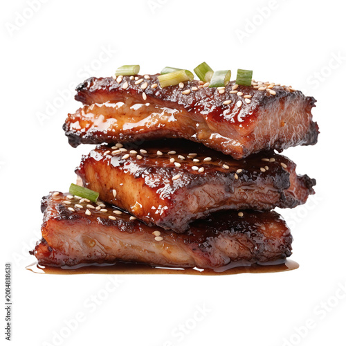 Galbi isolated on transparent background , png