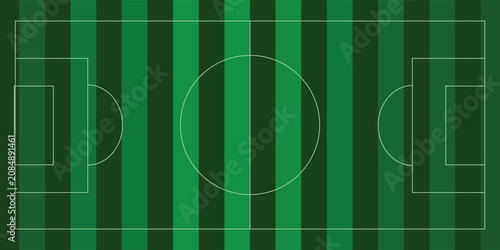 Quadro su tela Green grass seamless texture on striped sport field