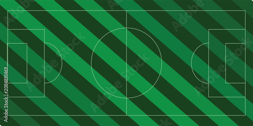 Foto Green grass seamless texture on striped sport field