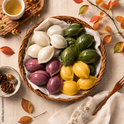 송편배경