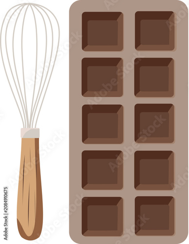 set of chocolate bars
