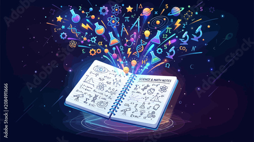 Unleashing the Cosmos of Knowledge from an Open Science and Math Notebook