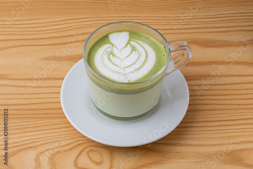 Boisson matcha latte