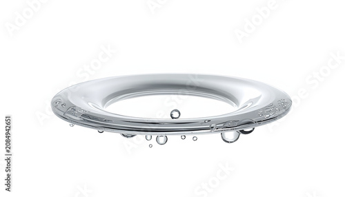 Minimal White Water Ripple with Floating Droplets Abstract Background