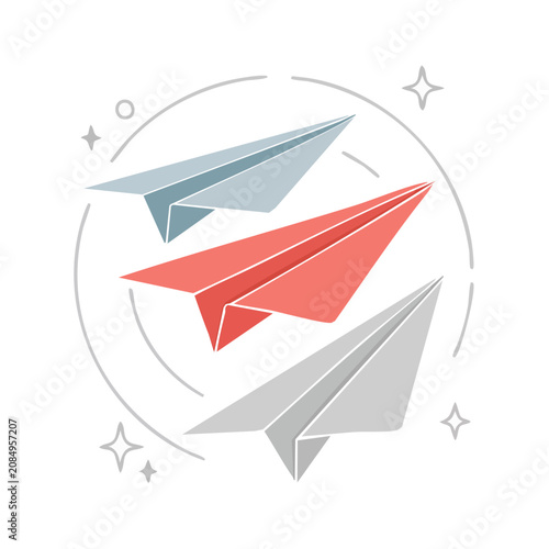 Paper Airplane Vector Icon
