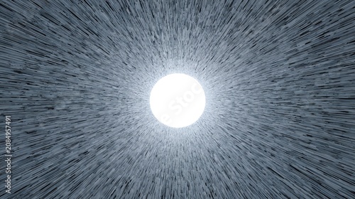 the brilliant center space as streams of energy flow in and out