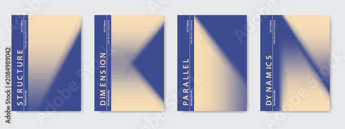 Bild auf Leinwand Abstract Kinetic Art Poster Template, Vector Geometric Optical Illusion Pattern