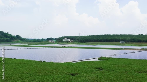 Exploring the green landscape and solar panels in Ho Quang Thanh, Vietnam