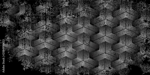 Tableau sur toile Black abstract background designb simple