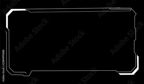 Minimal Futuristic Rectangle Border Frame
