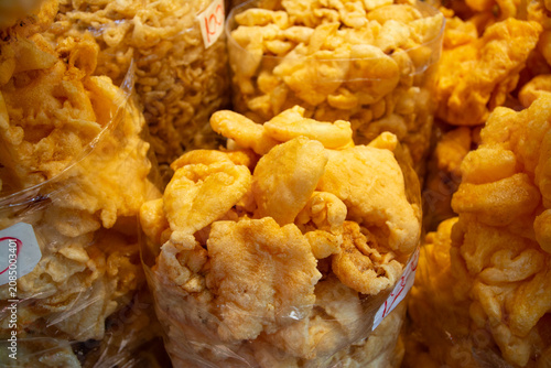 Dried fish maw  at China town  market in Thailand