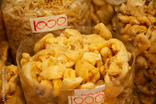 Dried fish maw  at China town  market in Thailand
