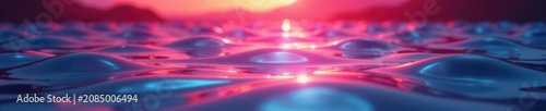 Reflective, mirror-like surface; smooth, metallic sheen , pattern, mirror effect