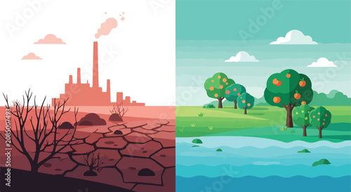 Konstfotografi Environmental Contrast Illustration
