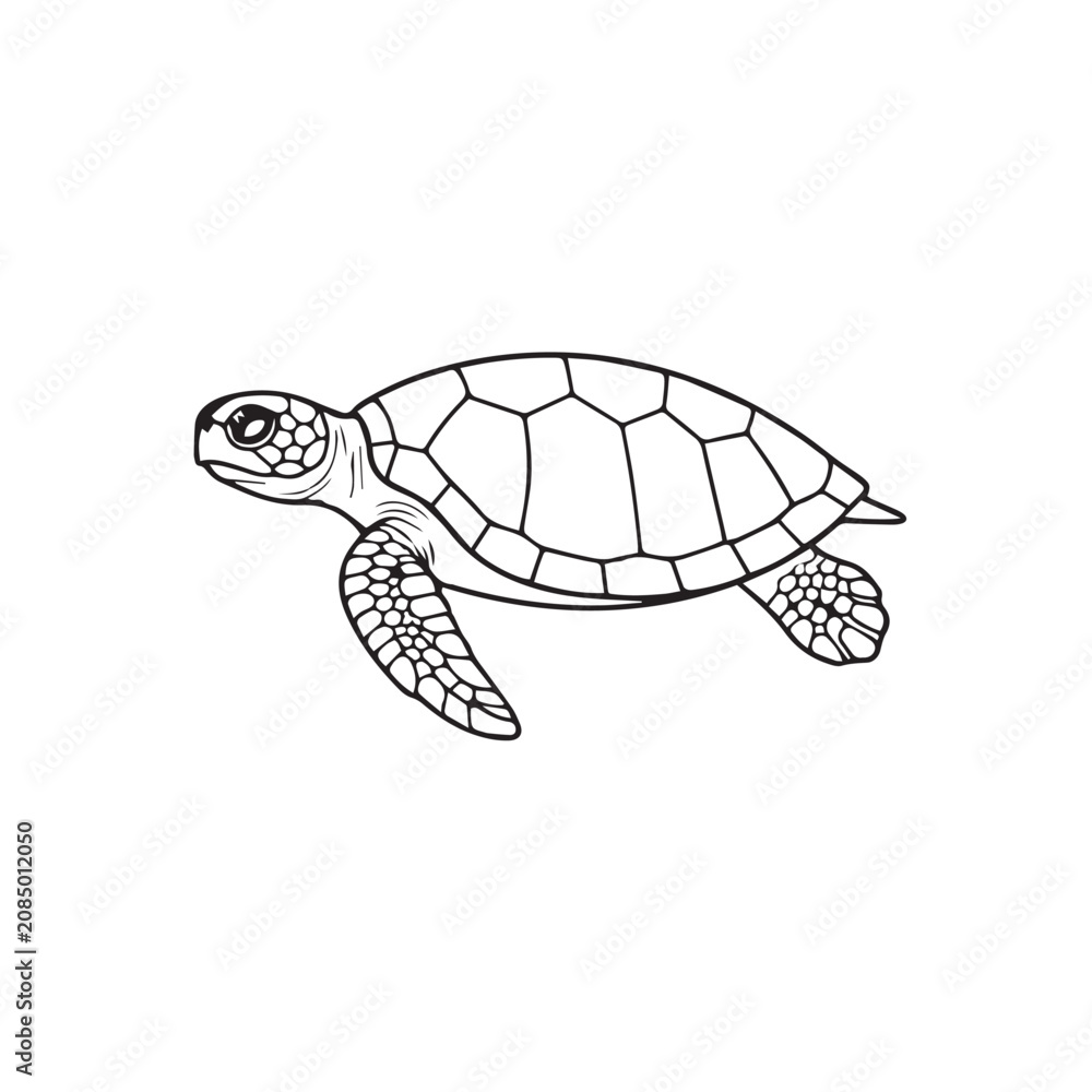 Fototapeta premium turtle vector illustration