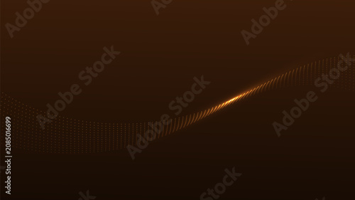 Abstract concept lines wave dynamic particle pattern on  background.