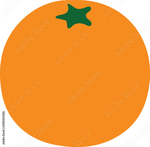 Konstfotografi Orange icon vector illustration
