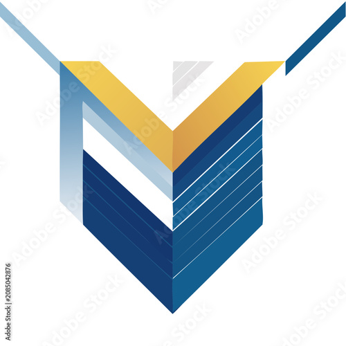 Stacked Chevron Arrows Vector Design