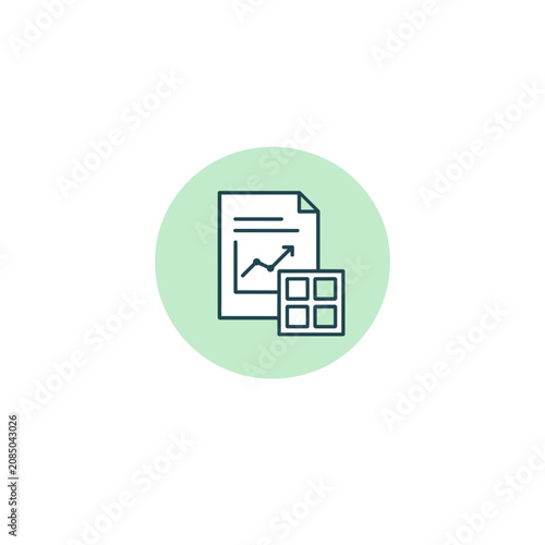 Business Expense Chart Badge Icon