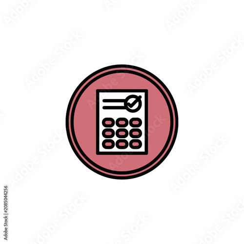 Bank Document Checkdgeadgege Badge Icon