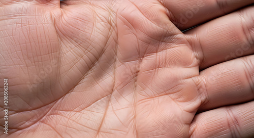 Palm of a human hand.