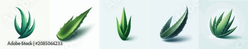 Aloe Vera Leaf Vector Illustration