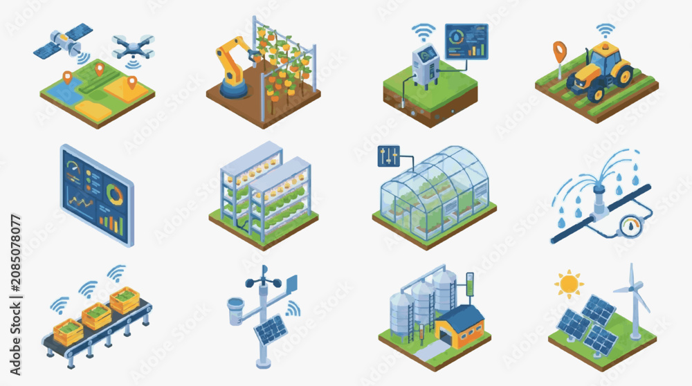 Fototapeta premium Smart Energy Infrastructure Solutions.