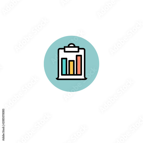 Purchase Tracking Analytics Clipboard Badge Icon