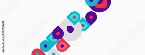 Abstract colorful shapes sc...
