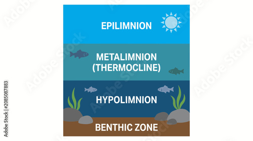 фотографія Freshwater Ecology Lake Stratification Zones