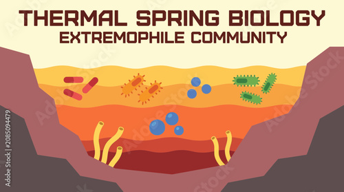 Фотография Thermal Spring Biology Extremophile Community