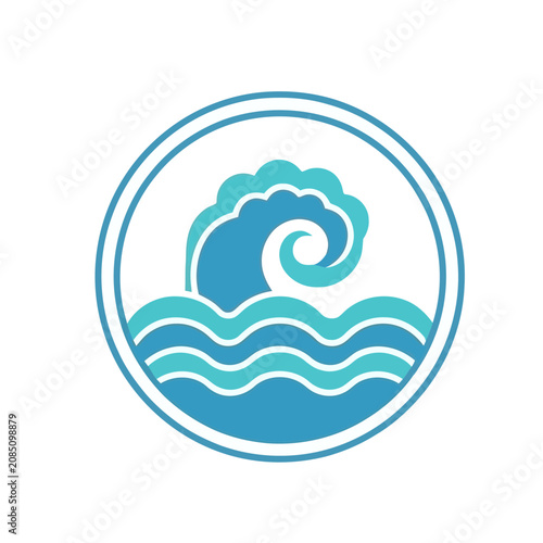 Stylized Wave in Circle