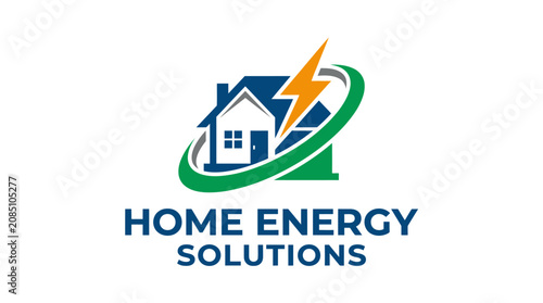 Foto Home energy solutions logo design.