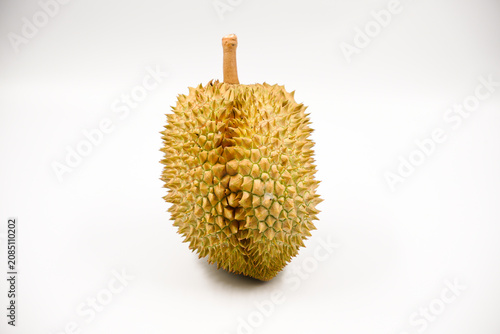 Foto Durian fruit in south east asia, the king of fruits on white background