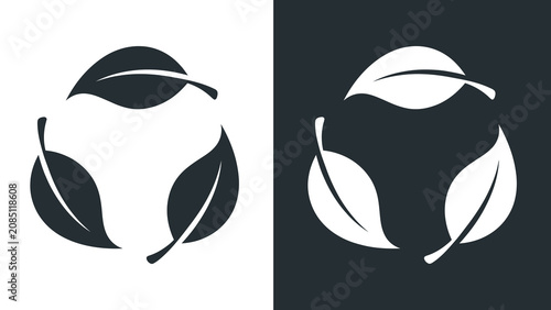  Eco Leaf Recycling Vector – Sustainable Environment and Green Energy Symbol