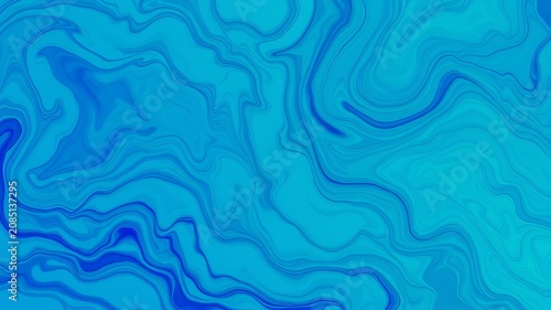 Flowing blue liquid pattern aqua cyan