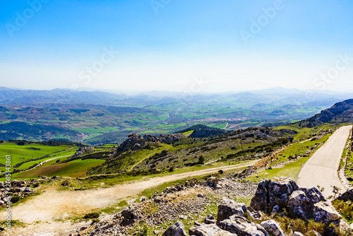 Mountain landscape Torcal de Antequera, Spain