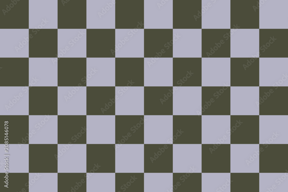 Fototapeta premium Abstract checkerboard pattern with alternating dark olive
