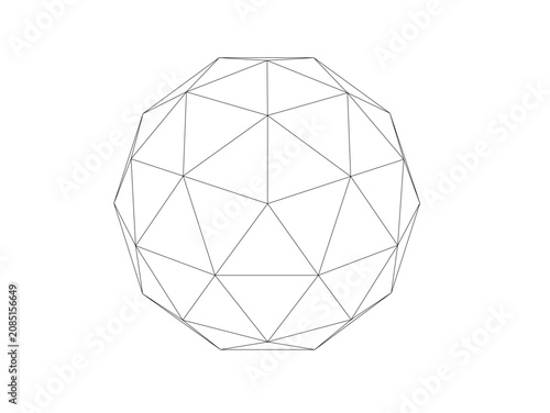 Fotografie 80面体 octacontahedron  オクタコンタヘドロン ジオデシック 多面体 geodesic