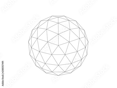 180面体   180-sided polyhedron ジオデシック多面体