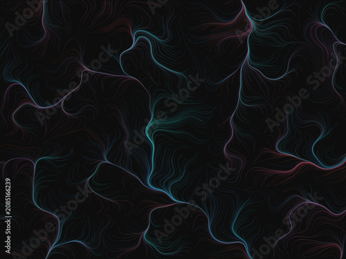Abstract Wind Flow Field Vector Illustration