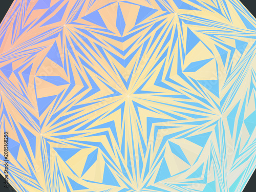 Bild auf Leinwand Penrose Tiling Aperiodic Pattern Abstract Vector Background