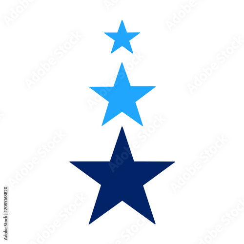 Simple star minimal symbol geometric symbols ratings with clean shapes
