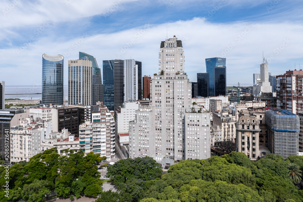 Fototapeta premium Aerial view of the skyline of Buenos Aires, Argentina