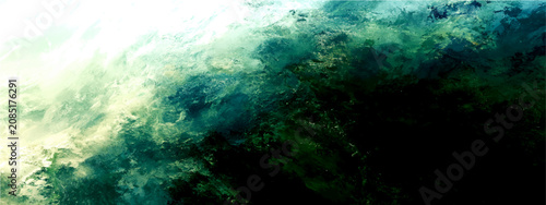 Konstfotografi Turbulent ocean wave crashes shore, embodying raw power natural forces, evoking awe, respect