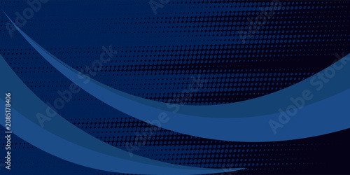Vector blue line background curve element with black space for text and message design, overlapping layers