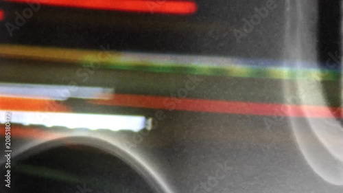 Vintage film leader scratches and damage