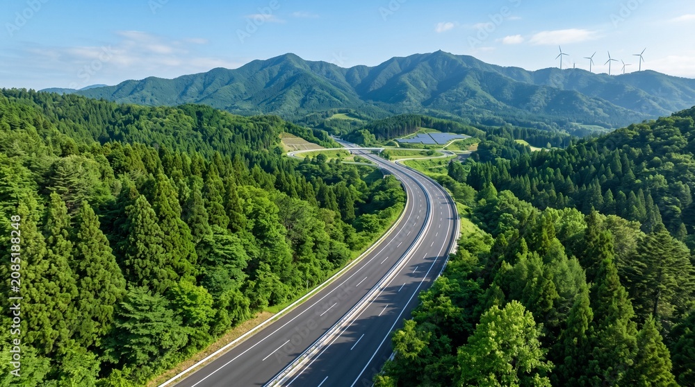 Fototapeta premium mountain road in the mountains