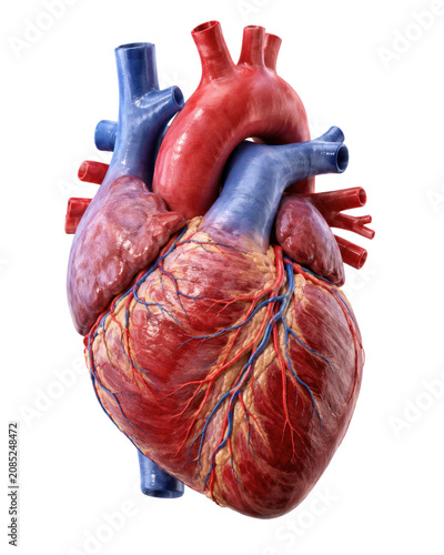 Realistic Human Heart Anatomy Model
