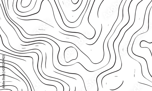 Abstract Black and White Seamless Floral Wave Swirl Pattern Vector Background with Vintage Ornamental Texture Decorative Wallpaper Design Illustration